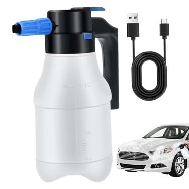 Imagem de Pulverizador de espuma para lavagem de carros, Espumador de carros | Pulverizador elétrico para lavagem de carros 1,5L,Pulverizador de espuma pressurizado elétrico, canhão portátil de espuma para carr