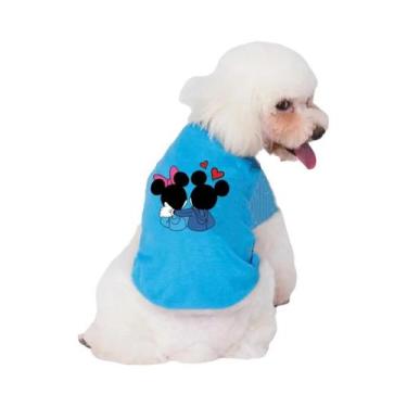 Imagem de Camiseta Para Animais De Estimação Com Estampa De Mickey E Minnie, Res