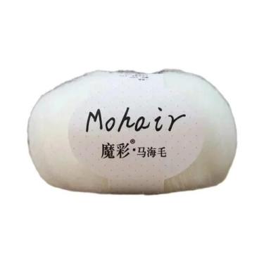 Imagem de Fio De Mohair Macio 25g 160m Para Tricô Manual E Crochê, Lã Para DIY, 