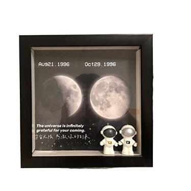 Imagem de Molduras quadradas 3D com profundidade de 3 cm para medalhas de flores, acessórios, moldura de sombra de dispersão (branco, tamanho interno 17 x 17 cm) (tamanho interno preto 20 x 20 cm)