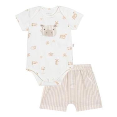 Imagem de Conjunto Bebê Menino Body/Bermuda Fazenda Nini & Bambini-Masculino