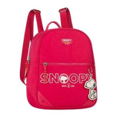 Imagem de Mochila Snoopy em Tactel Casual Feminina com Chaveiro SP2846 Semax-Unissex