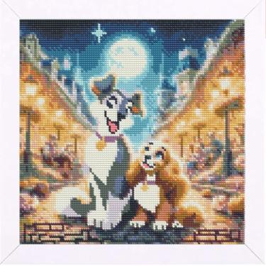 Imagem de eimivrc Kits de arte de diamante para adultos, kits de arte de diamante de desenho animado para crianças, kits de pintura de diamante de broca completa DIY para adultos arte de pedras e artesanato