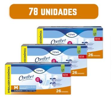 Imagem de Fralda Geriátrica/Adulto Descartável Tena Confort Mega M/78 unidades -