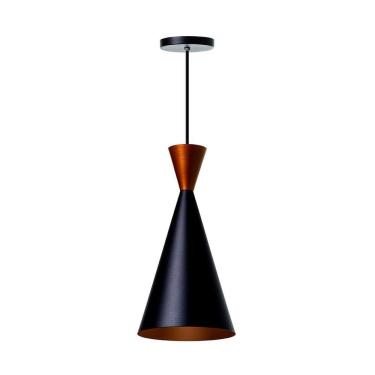 Imagem de Kit 2 Lustres Pendente Meia Lua Branco 40Cm Chapéu Branco