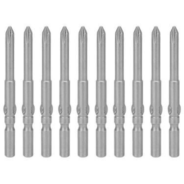 Imagem de Conjunto de pontas de chave de fenda elétrica magnética, 10 peças, 4 mm, liga de aço S2, durável, alta dureza, para kit de ferramentas de reparo doméstico DIY