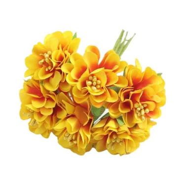 Imagem de Flores De Cravo Artificiais De 11CM, Conjunto Com 12 Peças Para Decora