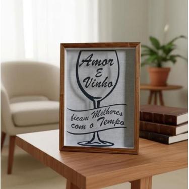 Imagem de Porta Rolhas Tampinhas Quadro Decorativo Impressão direto no vidro 30x