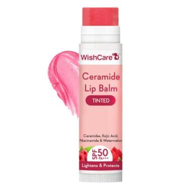 Imagem de WishCare Protetor labial matizado com FPS 50 PA +++ – enriquecido com niacinamida, para mulheres, 5 g