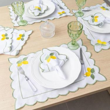 Imagem de Kit Jogo Americano Retangular Pçs Souplats Mesa De 6 Lugares Mesa Post