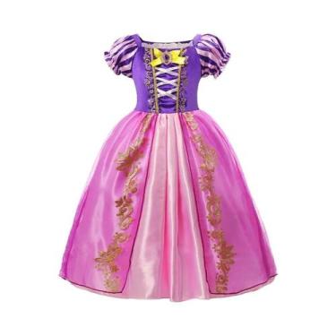 Imagem de Vestido De Princesa Elsa Anna Para Meninas, Fantasia De Aurora Rapunze