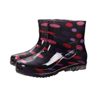 Imagem de Botas De Chuva Femininas Estilosas, Impermeáveis, Antiderrapantes E Re
