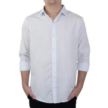 Imagem de Camisa Social Masculina Ogochi ML Slim Branca - 001520072-Masculino