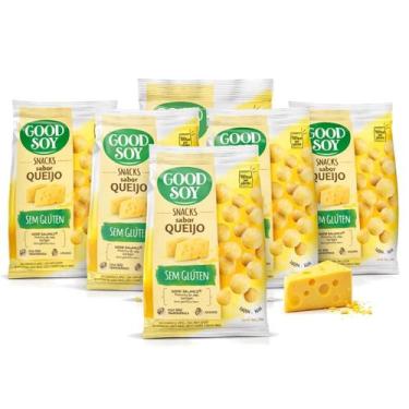 Imagem de Kit 6 Snacks De Soja Goodsoy Sabor Queijo 25G - Sem Glúten