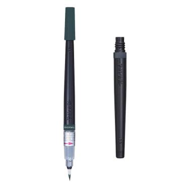 Imagem de Caneta Brush Pentel Aquarela + Refil Azul Turquesa