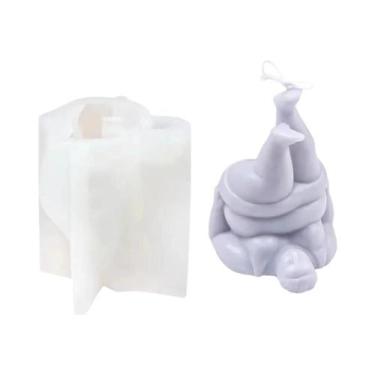 Imagem de Molde De Silicone Grande 3D De Mulher Yoga Para Estátua De Cera De Soj