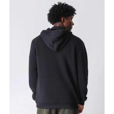 Imagem de Casaco Masculino Moletom Fitness Capuz Marisa Preto-50187, Preto, M