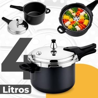 Imagem de Panela De Pressão Indução E Gás 7 Litros Antiaderente Tamanho Grande L