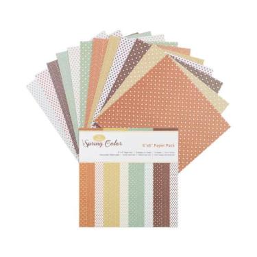 Imagem de Papel Cartão Vintage Com Padrão Floral 6X6 Polegadas Para Scrapbooking