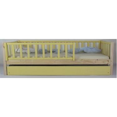 Imagem de Bicama Montessoriana Solteiro Base Colorida Madeira Maciça Pinus - Pip