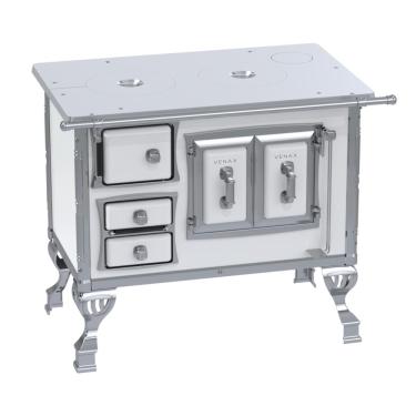 Imagem de Fogao a Lenha Venax n 1 Sec XVIII Chapa de Aluminio Branco SD