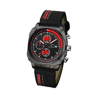 Imagem de Relógio Masculino De Quartzo Com Pulseira De Couro À Prova D'água, Cal