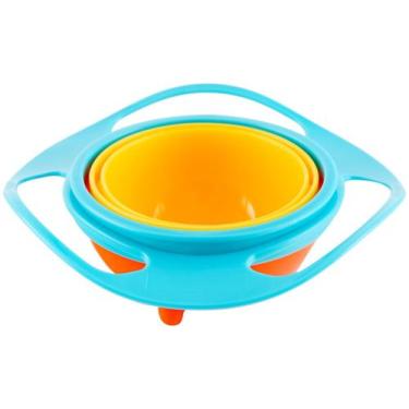 Imagem de Prato Giratório Giro Bowl 360º Infantil Azul - Buba 5854, Azul