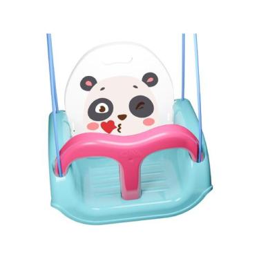 Imagem de Balanço Infantil Meu Balancinho Pandinha - Pais E Filhos, Azul e Rosa