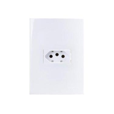 Imagem de Tomada Margirius Sleek 2p+t 20a Com Placa 4x2 Branca