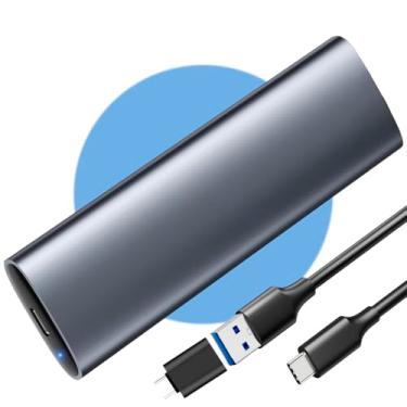 Imagem de Case Externo Para SSD M2 NVME PCIe 10Gbps USB-C 3.1 Gen2 Para USB M Key/B+M Key Plug And Play para Macbook Notebook Adaptador Leitor PCI-E Nvme Suporta Tamanho 2230/2242/2260/2280