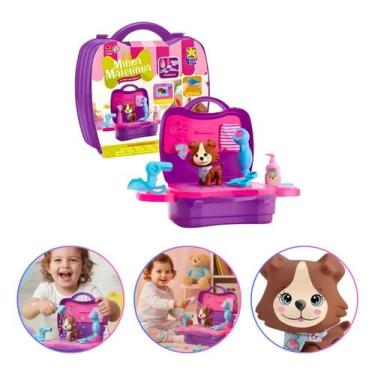Imagem de Maletinha Pet Shop Infantil com Duchinha de Água Cachorrinho Divertoys