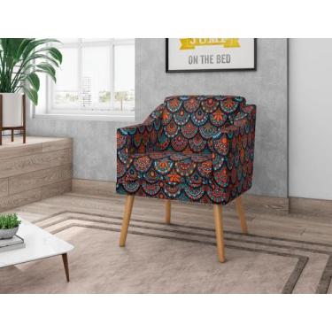 Imagem de Poltrona Decorativa San Diego Clinica Sala Recepção Mandala - Visan Es