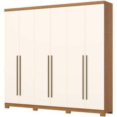 Imagem de Guarda Roupa / Roupeiro Henn New Jade 6 Portas e 3 Gavetas MDP 230 x 2