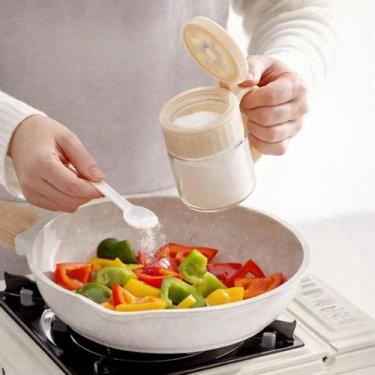 Imagem de Pote Porta Tempero Açúcar de Vidro com Colher 280ml - TOP RIO