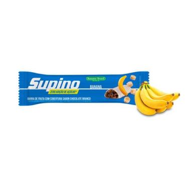 Imagem de Barra de Fruta Supino Zero Banana e Chocolate Branco 24g  - Banana Bra