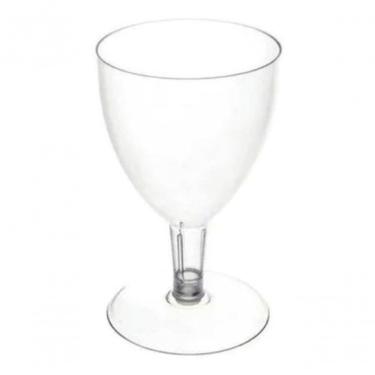 Imagem de Taça de Vinho Pit 170 para Servir Bebidas em Cristal 170ML com 20 Unidades Uso em Festas Transparente Higipack
