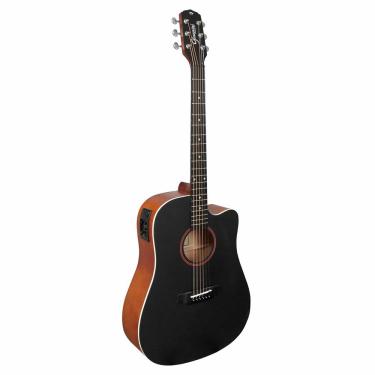 Imagem de Violão Eletroacústico Performance GDC-1 CEQ Color Top Black (CTBK) com Equalizador GS-3T Ativo 3 Bandas e Afinador
