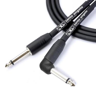 Imagem de Cabo para Instrumentos Musicais Ninja l Cable 020MM P10 P10 15FT para Guitarras com Cobre OFHC Preto Santo Angelo