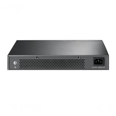 Imagem de Switch Easy Smart Gigabit TL-SG1024DE com 24 Portas RJ45 10-100-1000Mbps Fanless Montável em Rack Preto TP-Link