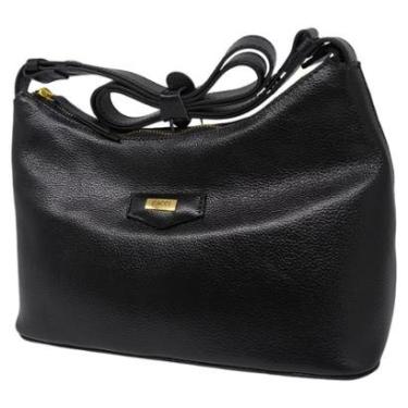 Imagem de Bolsa Feminina Casual Couro Alça Transversal Ajustavel Cacci-Feminino