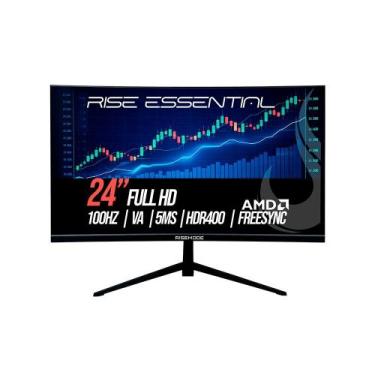Imagem de Monitor Gamer Curvo Rise Mode Essential 24", Full HD, 100Hz, VA, FreeS