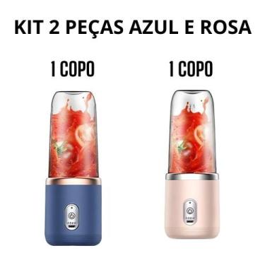 Imagem de Espremedor Elétrico Mini Liquidificador Portátil Suco Alimento Mistura