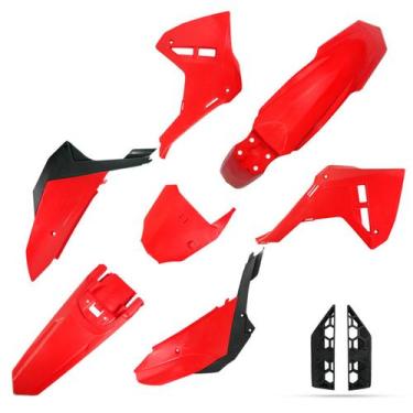 Imagem de Kit Plástico F25 C/ Number Plate Amx Crf 250f Off Road Trilha Motocros