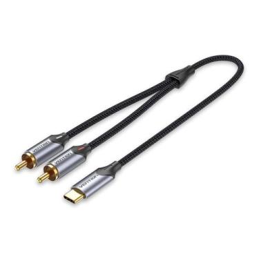 Imagem de Cabo Adaptador USB C Para RCA Notebook Celular 1m Vention