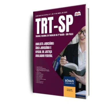 Imagem de Apostila TRT-SP - Analista Judiciário - Área Judiciária e Oficial de J