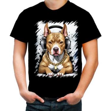 Imagem de Camiseta Colorida Pitbull com Headphones 9 - Kasubeck Store®, INF 16