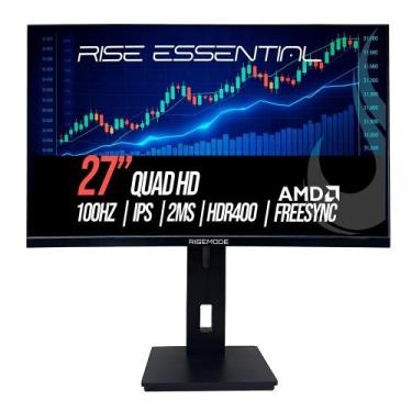 Imagem de Monitor Gamer Rise Mode Essential 27", QHD, 100Hz, 2ms, IPS, FreeSync,