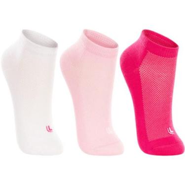 Imagem de Meia Kit 3 Pares Infantil Menina Casual Dia a Dia Cano Curto em Algodã
