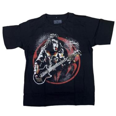 Imagem de Camiseta Kiss Gene Simmons Blusa Adulto Unissex Banda De Rock FA5381 -
