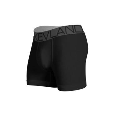 Imagem de Cueca Boxer Kevland Oxford Preta, P, Preto